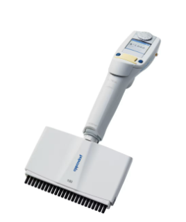 Eppendorf Xplorer plus电动移液器, 24道, 5-100µL, 淡黄色, 适配100µL 移液吸头